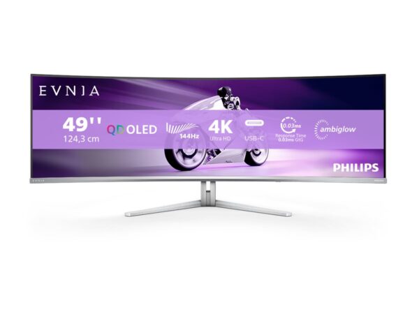 original Philips | 49M2C8900L/00 | 49 " | OLED | 32:9 | 144 Hz | 0.03 ms | 5120 x 1440 pixels | HDMI ports quantity 2 | Warranty 24 month(s)
