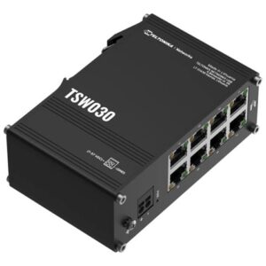 Teltonika | Switch | TSW030 | Unmanaged | DIN rail mountable | 10/100 Mbps (RJ-45) ports quantity 8 | Power supply type 2-pin industrial DC power socket