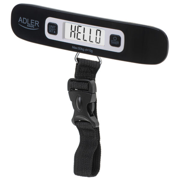 original Adler | Travel Luggage Scale | AD 8190 | Maximum weight (capacity) 50 kg | Accuracy 10 g | Black
