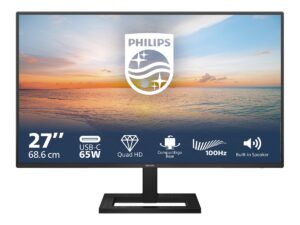 original Philips | 27E1N1600AE/00 | 27 ” | IPS | 16:9 | 100 Hz | 4 ms | 2560 x 1440 pixels | 350 cd/m² | HDMI ports quantity 1 | Warranty 36 month(s)