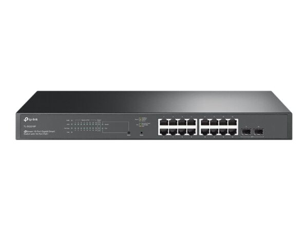 original TP-LINK | SG2218P | JetStream 18-Port Gigabit Smart Switch with 16-Port PoE+ | Rack-mountable | Managed