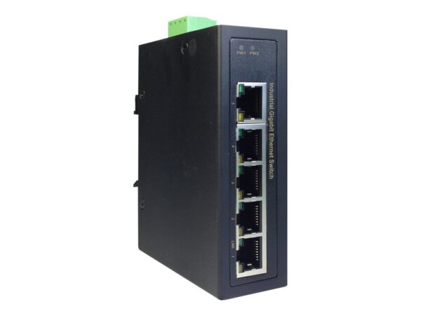 original Digitus | Industrial 5 Port Gigabit Switch | DN-651107 | Unmanaged | DIN rail mountable