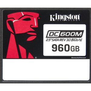 Kingston DC600M | 960 GB | SSD form factor 2.5″ | Solid-state drive interface SATA Rev. 3.0 | Read speed 560 MB/s | Write speed 530 MB/s
