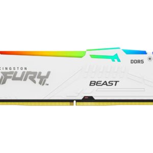 Kingston KF560C30BWEA-16 16GB 6000MT/s DDR5 CL30 DIMM FURY Beast White RGB EXPO | Kingston