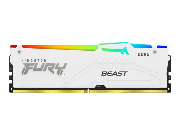 Kingston KF560C30BWEA-16 16GB 6000MT/s DDR5 CL30 DIMM FURY Beast White RGB EXPO | Kingston