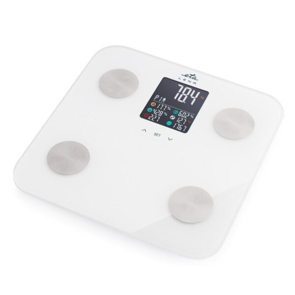original ETA Personal Scale | ETA378190000 Lena | Maximum weight (capacity) 180 kg | Accuracy 100 g | Body Mass Index (BMI) measuring | White