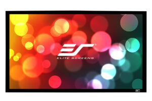 Elite Screens | SableFrame Series | ER100WH1 | Diagonal 100 ” | 16:9 | Viewable screen width (W) 221 cm | Black