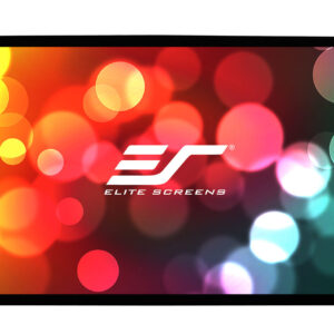 Elite Screens | SableFrame Series | ER100WH1 | Diagonal 100 ” | 16:9 | Viewable screen width (W) 221 cm | Black Elite Screens | SableFrame Series | ER100WH1 | Diagonal 100 ” | 16:9 | Viewable screen width (W) 221 cm | Black