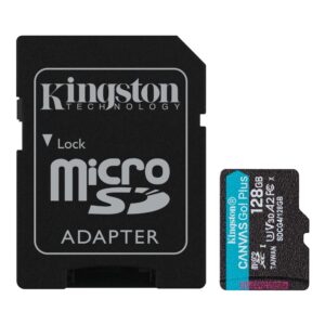 original Kingston | Canvas Go! Plus | 128 GB | microSD | Flash memory class Class 10, UHS-I, U3, V30, A2