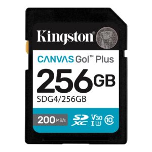 original Kingston | Canvas Go! Plus | 256 GB | SD | Flash memory class Class 10, UHS-I, U3, V30
