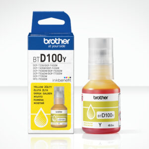 original Brother BTD100Y | Ink Bottle | Yellow