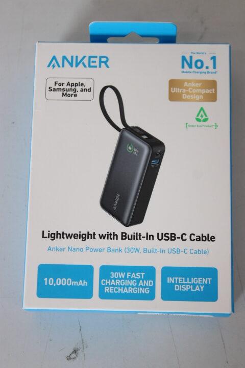 original SALE OUT. Anker 545 Nano Power Bank | A1259G11 | 10000 mAh | Black | DEMO