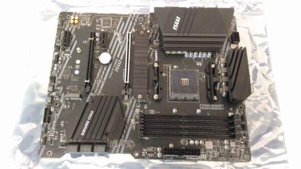original SALE OUT. MSI B550-A PRO | Processor family AMD | Processor socket AM4 | DDR4 DIMM | Memory slots 4 | Supported hard disk drive interfaces SATA, M.2 | Number of SATA connectors 6 | Chipset AMD B550 | ATX | USED, REFURBISHED.WITHOUT ORIGINAL PACKAGING, MANUALS AND ACCESORIES ONLY BACK PANEL