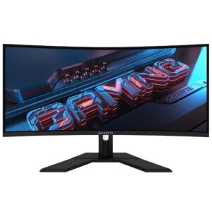 Gigabyte | GS34WQC A | 34 ” | SS VA | WQHD | 120 Hz | 1 ms | 3440 x 1440 pixels | 300 cd/m² | HDMI ports quantity 1