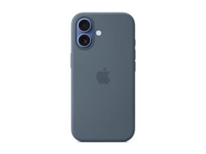 original Apple iPhone 17 Silicone Case with MagSafe – Anchor Blue | Apple