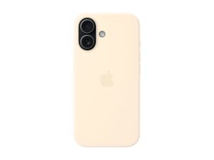 original Apple iPhone 17 Silicone Case with MagSafe – Vanilla | Apple