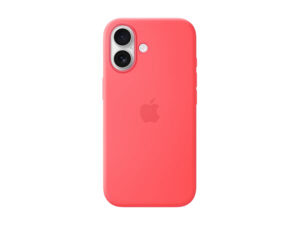 Apple iPhone 17 Silicone Case with MagSafe – Bright Guava | Apple