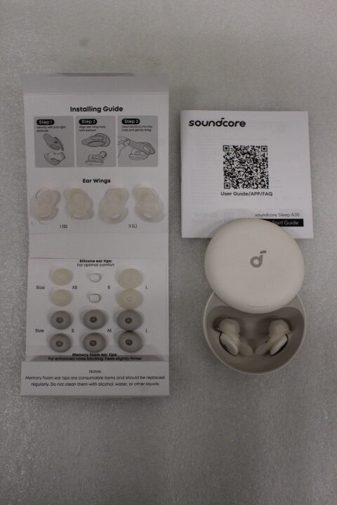 SALE OUT. Anker Soundcore Smart ANC Sleep Earbuds with AI Brainwave Audio | Sleep A30 | Bluetooth | ANC | White | DEMO