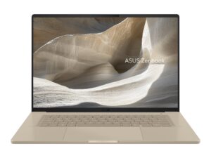 Asus Zenbook UX3607OA-SQ024X | Zabriskie Beige (Top case-color) & Dark Beige (Keyboard color) | 16 ” | OLED | 3K | 2880 x 1800 pixels | 120 Hz | Glossy | Snapdragon X2 Elite Extreme | X2E94100 | 48 GB | LPDDR5X | Solid-state drive capacity 1000 GB | Qualcomm Adreno GPU | Windows 11 Pro | 802.11be | Bluetooth version 5.4 | Keyboard language US international | Keyboard backlit | Warranty 24 month(s) | Battery warranty 12 month(s)