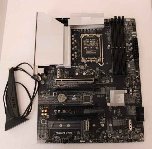SALE OUT. MSI PRO Z890-S WIFI | Processor family Intel | Processor socket LGA1851 | DDR5 | Supported hard disk drive interfaces SATA, M.2 | Number of SATA connectors 4 | USED, REFURBISHED, WITHOUT  ACCESSORIES, ONLY BACKPANEL INCLUDED