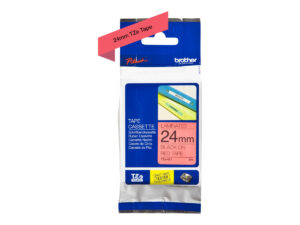 original Brother | TZe-451 Laminated Tape | Black On Red | TZe | 8 m | 2.4 cm